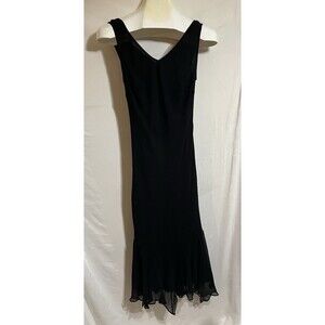 Women’s size 10 silk Sheer Over Lay dress long  Morticia BoHo Gothic party  R